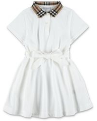 Burberry - Jurken Wit - Lyst