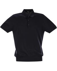 Kiton - Short-Sleeved Cotton Polo Shirt - Lyst