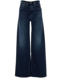 Lois - Stretch Denim Skater Wide-Leg Jeans - Lyst