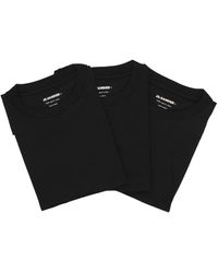 Jil Sander - Logo T -Shirt Pack von 3 - Lyst