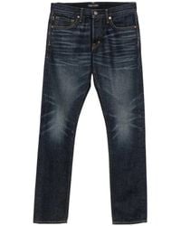 Tom Ford - Jeans With Belt Loops And Logo Patch - Lyst