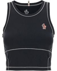 Moncler - Logo Patch Sporty Top - Lyst