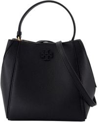 Tory Burch - McGraw Small Bag e Leder schwarz - Lyst