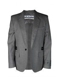 Off-White c/o Virgil Abloh - Pinstriped Wool Blazer With Signature Detail - Lyst