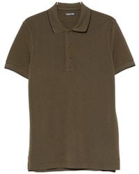 Tom Ford - Piquet Cotton Polo Shirt - Lyst
