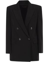 Max Mara - Mstbaobab - Blazer Van Triacetaat En Polyester Met Dubbele Rij Knopen - Lyst