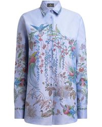 Etro - Overhemd Met Bloemenprint - Lyst