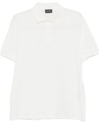 Emporio Armani - Logo Cotton Polo Shirt - Lyst