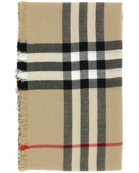 Burberry - Écharpe en laine de chèque - Lyst