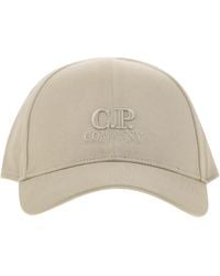 C.P. Company - Cappello Con Visiera E Logo Ricamato - Lyst