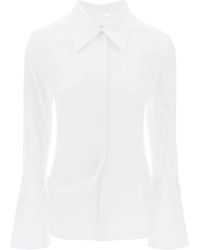 Courreges - Modular Cotton Poplin Shirt - Lyst