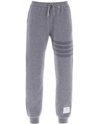 Thom Browne - Knitted Joggers With 4 Bar Motif - Lyst