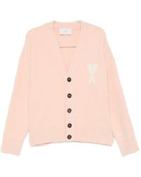 Ami Paris - Ami De Coeur Lana Cardigan - Lyst