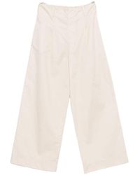 Susanne Bommer - Cotton Wide-Leg Trousers - Lyst
