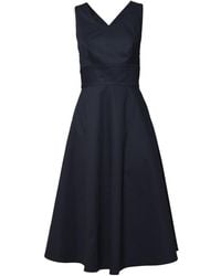 Aspesi - Midnight Cotton Pique Midi Dress - Lyst