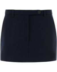 Miu Miu - Stretch Jersey Mini Skirt - Lyst
