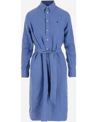Polo Ralph Lauren - Leinenkleid - Lyst