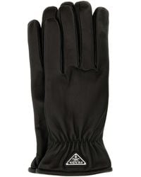 Prada - Nappa Leather Gloves - Lyst