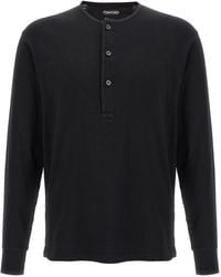 Tom Ford - Ribbed Cotton T-Shirt - Lyst