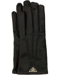 Prada - Nappa Leather Gloves - Lyst