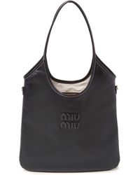 Miu Miu - Ivy Logo-appliqué Tote Bag - Lyst