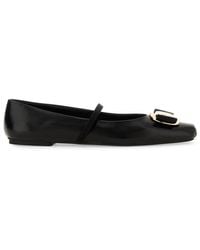 Ferragamo - Leather Ballet Flats - Lyst