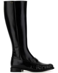 Prada - Leather Boots - Lyst