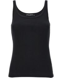 Dolce & Gabbana - Ribbed Tank Top - Lyst