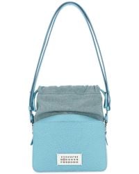 Maison Margiela - Leather And Fabric 5 Ac Bucket Bag - Lyst