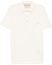 Valentino - V Cotton Polo Shirt - Lyst