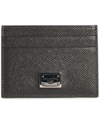 Dolce & Gabbana - Taubengrauer Lear-Kartenhalter - Lyst