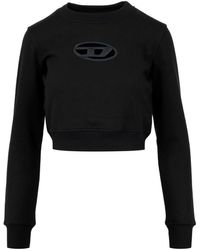 DIESEL - Pullover schwarz - Lyst