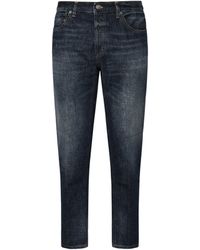 Dondup - Dark Blue Carrot Fit Jeans - Lyst