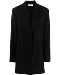 Gauchère - Notched-Lapels Single-Breasted Coat - Lyst