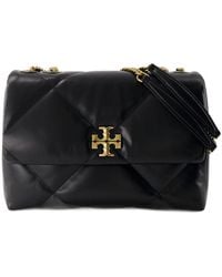 Tory Burch - Kira Diamond Quilt Cabrio Tasche e Leder schwarz - Lyst