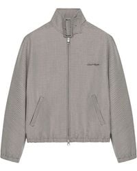 Courreges - Bomber Jacket Buckle Houndstooth - Lyst