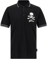 Philipp Plein - 'skull & Bones' Poloshirt - Lyst