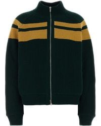 Miu Miu - Bottle Virgin Wool Cardigan - Lyst