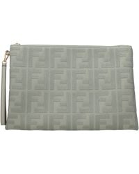 Fendi - Pochette Donna's Tessuto Verde/Verde Tè - Lyst
