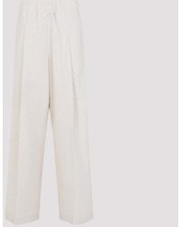 Dries Van Noten - Ecru Pila Cotton Pants - Lyst