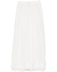 forte_forte - Gonna Lunga Voile Co/Se Ricamato - Lyst