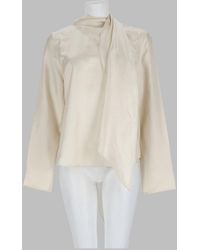 Loulou de Saison - 100% Silk Button-Down Shirt - Lyst