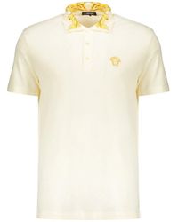 Versace - Polo Con Colletto A Contrasto - Lyst
