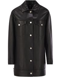 Max Mara - Girino Nappa Leather Over Jacket - Lyst