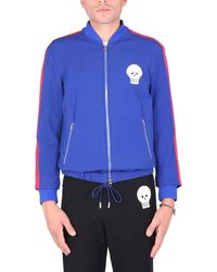 McQueen - "skull" Embroidered Sweatshirt - Lyst