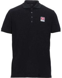 DIESEL T-kal-patch Black Polo Shirt