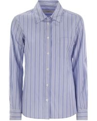 Weekend by Maxmara - Bahamas Striped Cotton Poplin Shirt - Lyst