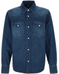 A.P.C. - Regular Solid Shirt - Lyst