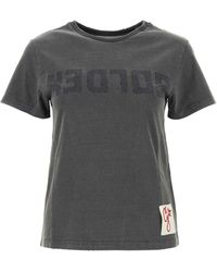 Golden Goose - Deluxe Brand Anthracite Cotton Doris T Shirt - Lyst