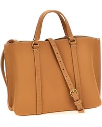 トートバッグ PINKO 'Carrie' classic shopping bag Brown Pinko 'Carrie' Classic Shopping Bag in Brown | Lyst